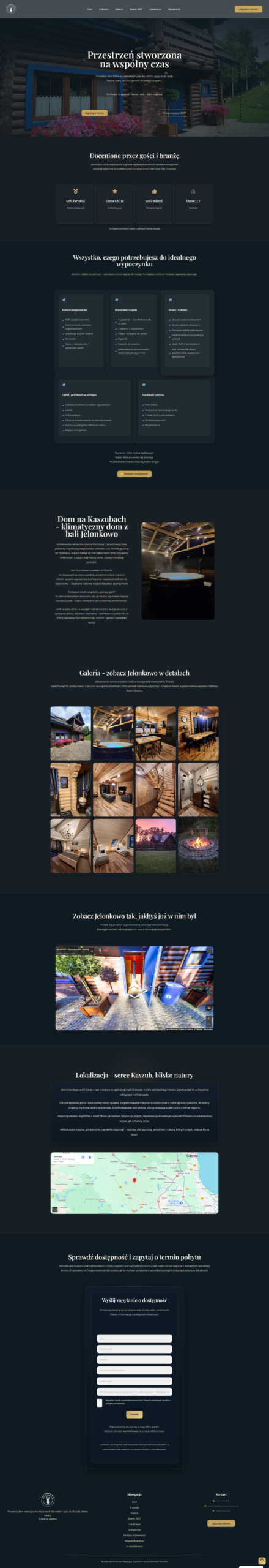 Screenshot strony Jelonkowo Kaszuby