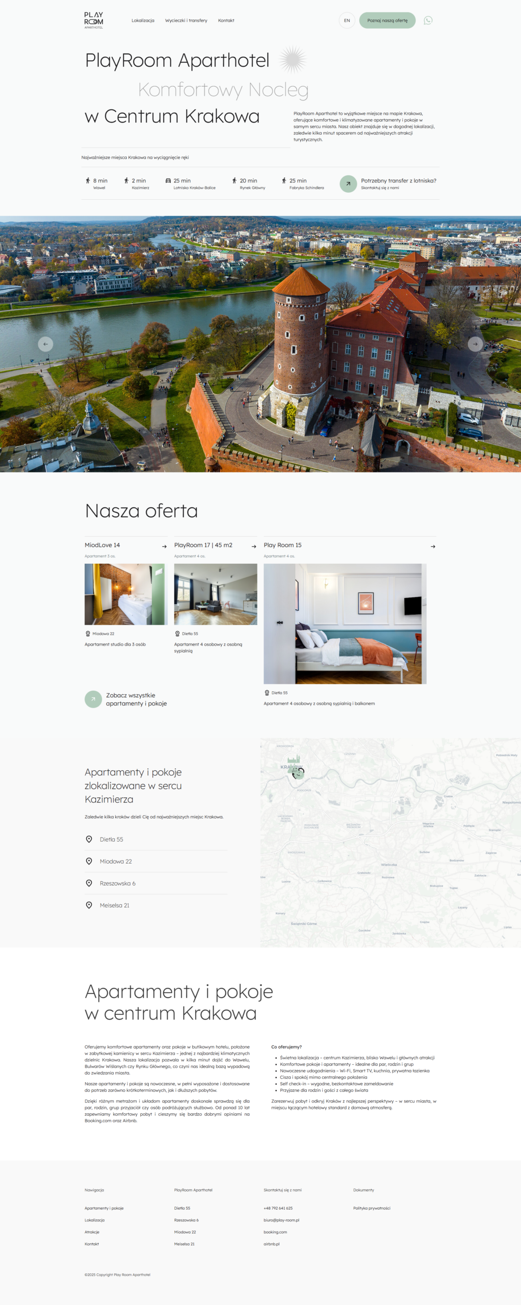Obecna strona internetowa PlayRoom